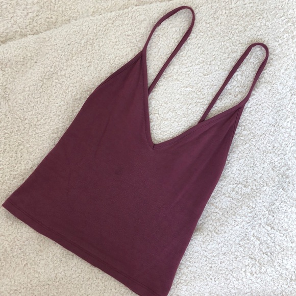 Brandy Melville Tops - Brandy Melville Joanne too in maroon